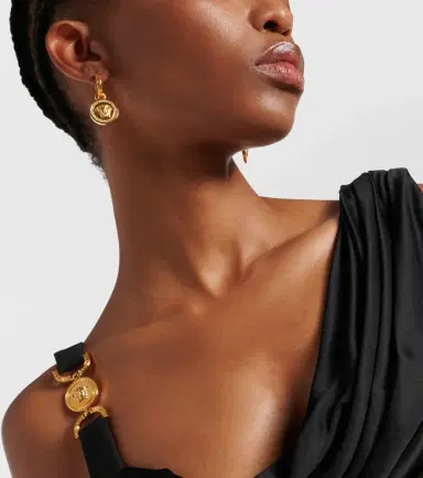 Versace Greca and Medusa earrings | Thumbnail 5