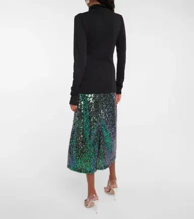 Velvet Talisia cotton turtleneck top | Thumbnail 3