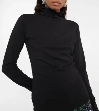 Velvet Talisia cotton turtleneck top | Thumbnail 4