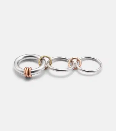 Spinelli Kilcollin Orion sterling silver and 18kt gold linked rings | Thumbnail 2