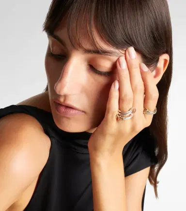 Spinelli Kilcollin Orion sterling silver and 18kt gold linked rings | Thumbnail 3