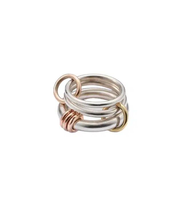 Spinelli Kilcollin Orion sterling silver and 18kt gold linked rings