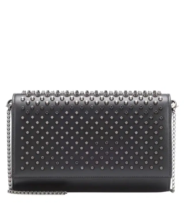 Paloma embellished leather clutch