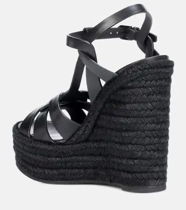 Saint Laurent Tribute 130 leather espadrilles | Thumbnail 3