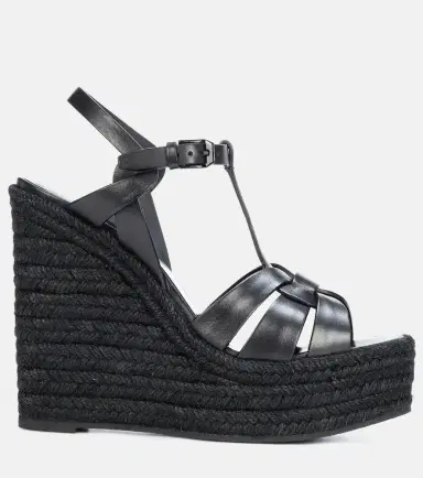 Saint Laurent Tribute 130 leather espadrilles | Thumbnail 4