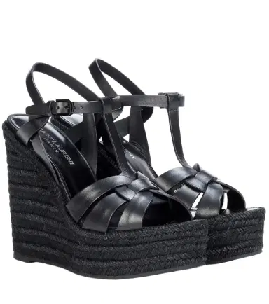 Saint Laurent Tribute 130 leather espadrilles | Thumbnail 1