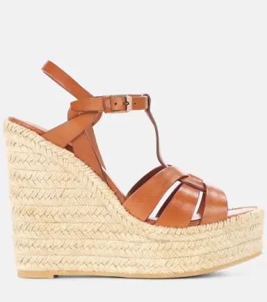 Saint Laurent Tribute 130 leather espadrilles | Thumbnail 4