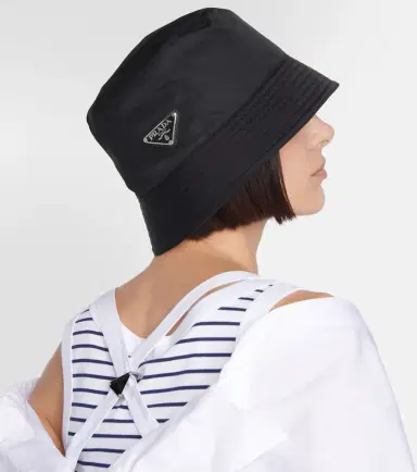 Prada Logo Re-Nylon bucket hat | Thumbnail 3