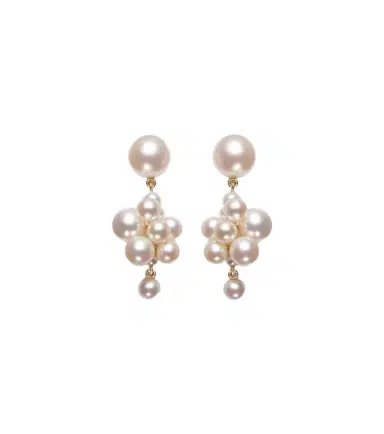 Sophie Bille Brahe Botticelli 14kt gold earrings with pearls | Thumbnail 1 Sophie Bille Brahe Botticelli 14kt gold earrings with pearls | Thumbnail 1