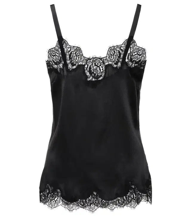 Dolce & Gabbana ace-trimmed satin camisole