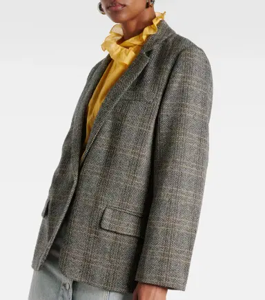 Marant Étoile Charly checked wool blazer | Thumbnail 3