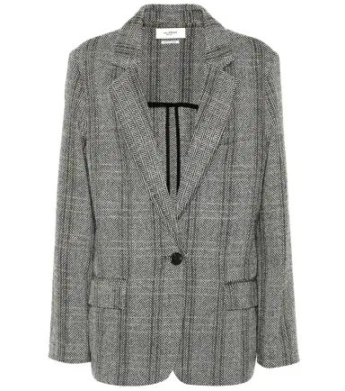 Marant Étoile Charly checked wool blazer | Thumbnail 1