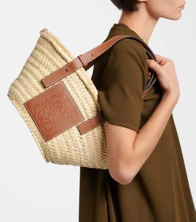 Loewe Small leather-trimmed basket tote | Thumbnail 6 Loewe Small leather-trimmed basket tote | Thumbnail 6