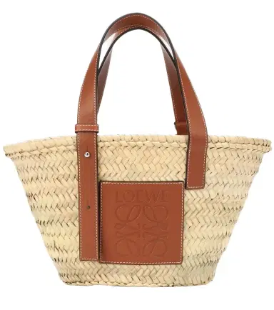 Loewe Small leather-trimmed basket tote | Thumbnail 1 Loewe Small leather-trimmed basket tote | Thumbnail 1