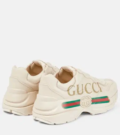 Gucci Rhyton leather sneakers | Thumbnail 2