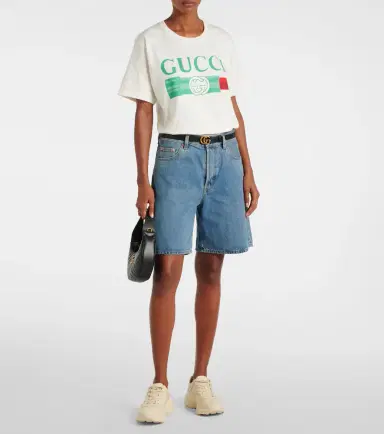Gucci Rhyton leather sneakers | Thumbnail 3