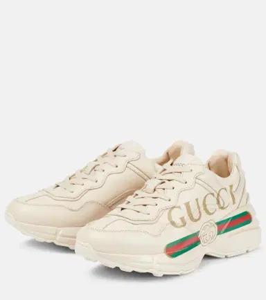 Gucci Rhyton leather sneakers | Thumbnail 4