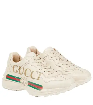 Gucci Rhyton leather sneakers | Thumbnail 1