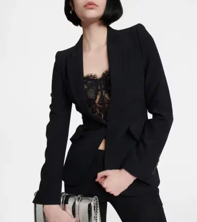 Alexander McQueen Crêpe blazer | Thumbnail 7 Alexander McQueen Crêpe blazer | Thumbnail 7