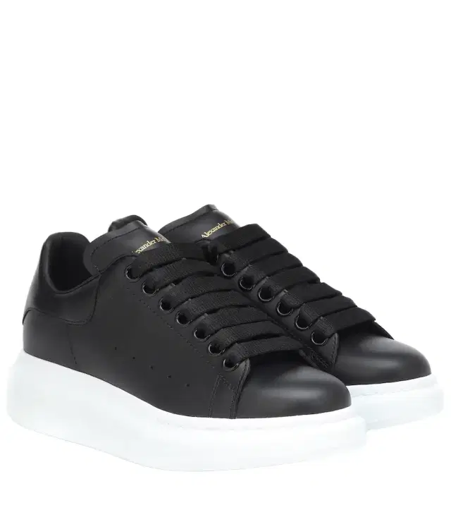 Oversized leather sneakers