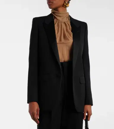 Saint Laurent Virgin wool blazer | Thumbnail 3 Saint Laurent Virgin wool blazer | Thumbnail 3