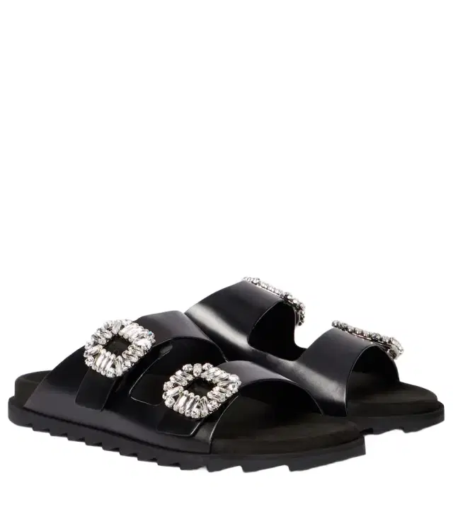 Roger Vivier Slidy Viv' leather sandals