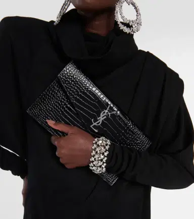 Saint Laurent Uptown embossed leather clutch | Thumbnail 4 Saint Laurent Uptown embossed leather clutch | Thumbnail 4
