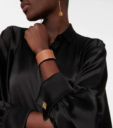 Loewe Anagram leather snap bracelet | Thumbnail 2