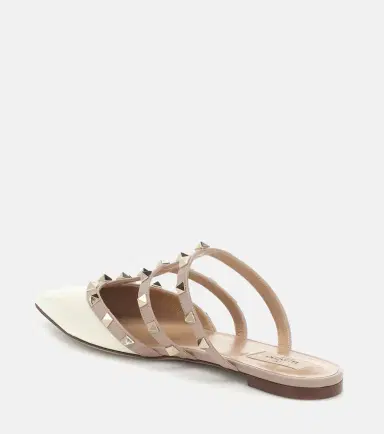 Valentino Garavani Rockstud patent leather slippers | Thumbnail 2
