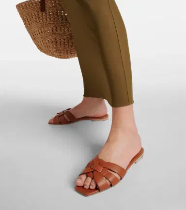 Saint Laurent Tribute Nu Pieds 05 leather slides | Thumbnail 3