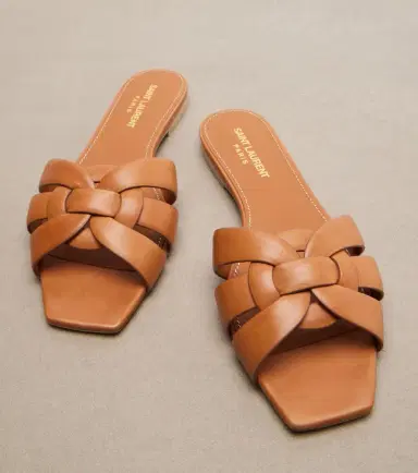 Saint Laurent Tribute Nu Pieds 05 leather slides | Thumbnail 5