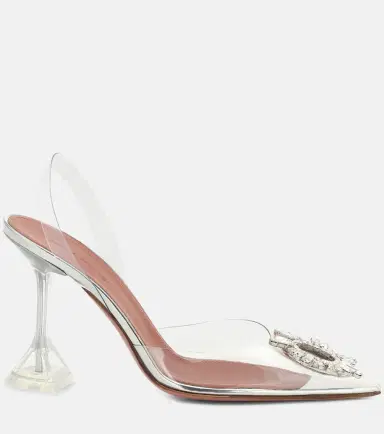Amina Muaddi Begum embellished PVC pumps | Thumbnail 4