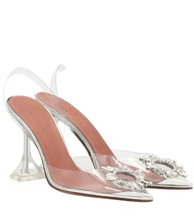 Amina Muaddi Begum embellished PVC pumps | Thumbnail 1