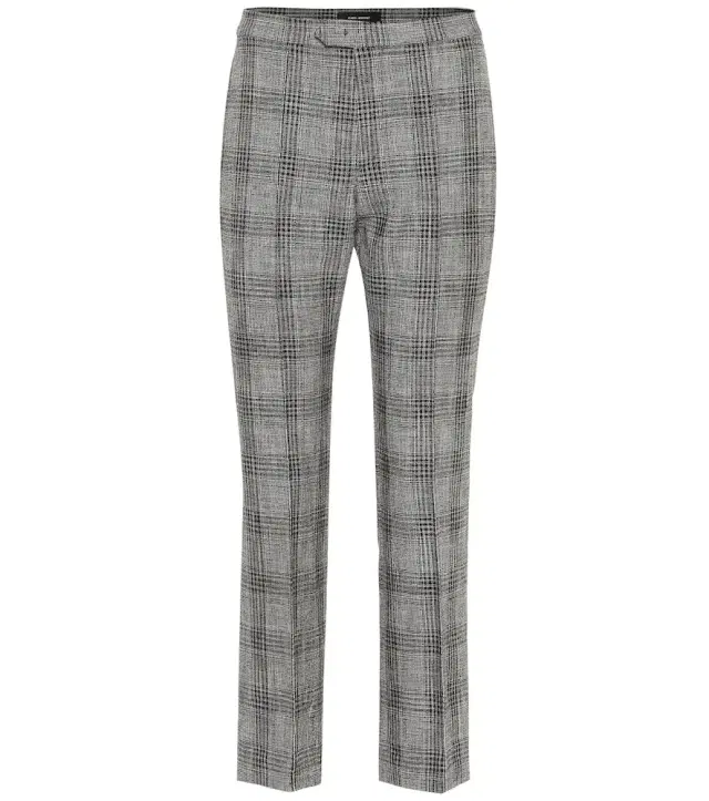 Isabel Marant Derys checked cotton and wool pants