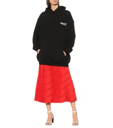 Balenciaga Logo cotton hoodie | Thumbnail 3