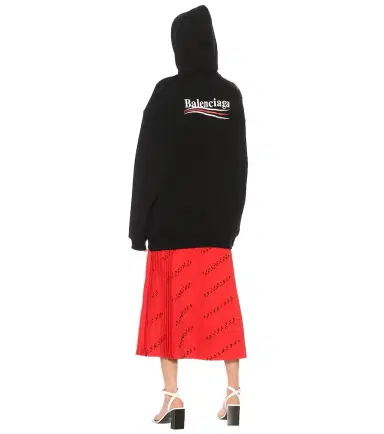 Balenciaga Logo cotton hoodie | Thumbnail 4
