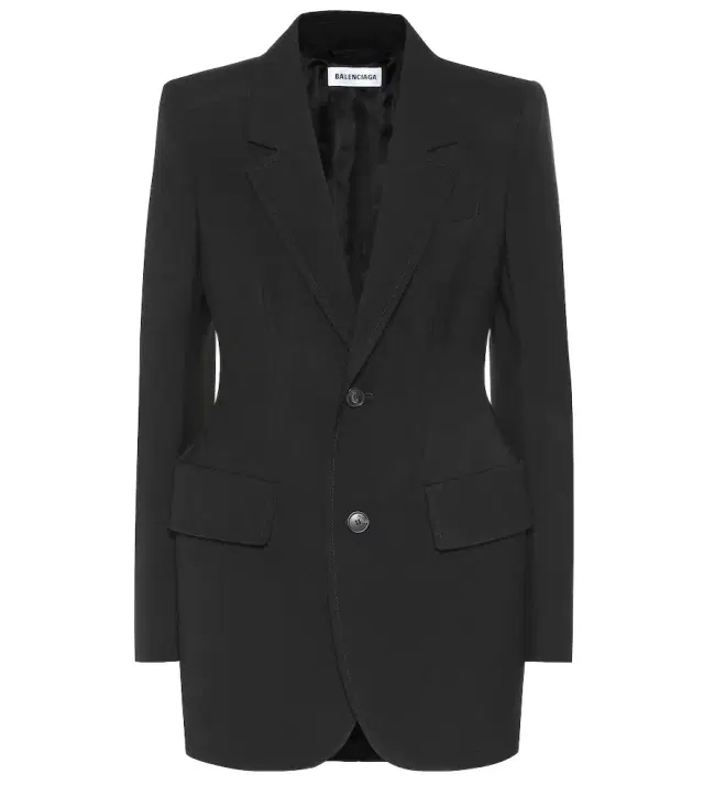 Balenciaga Hourglass virgin wool blazer