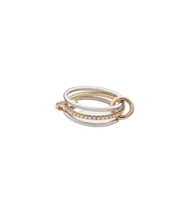 Spinelli Kilcollin Sonny MX 18kt white, yellow and rose gold diamond ring | Thumbnail 1 Spinelli Kilcollin Sonny MX 18kt white, yellow and rose gold diamond ring | Thumbnail 1