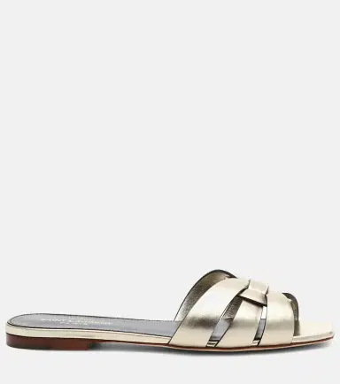 Saint Laurent Tribute Nu Pieds 05 leather slides | Thumbnail 4