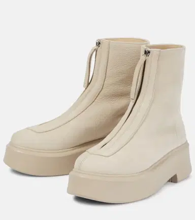 The Row Zipped 1 leather ankle boots | Thumbnail 5 The Row Zipped 1 leather ankle boots | Thumbnail 5