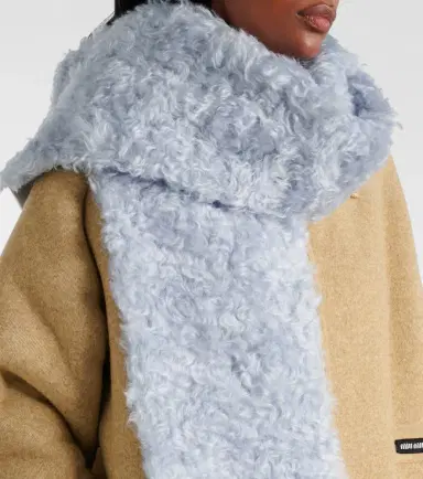 Miu Miu Mohair, cotton and virgin wool scarf | Thumbnail 5