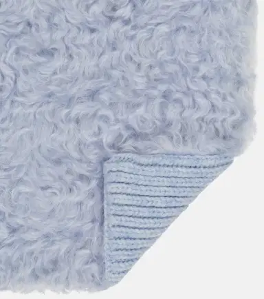 Miu Miu Mohair, cotton and virgin wool scarf | Thumbnail 6