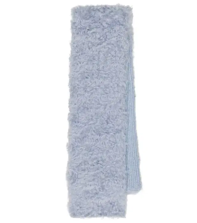 Mohair, cotton and virgin wool scarf