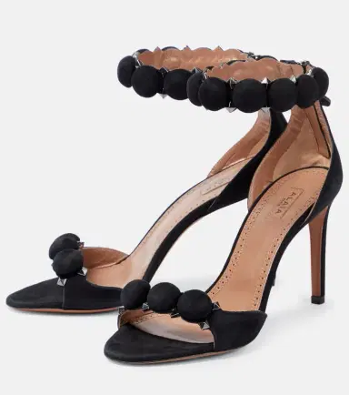 Alaïa Alaïa La Bombe 90 suede sandals | Thumbnail 5