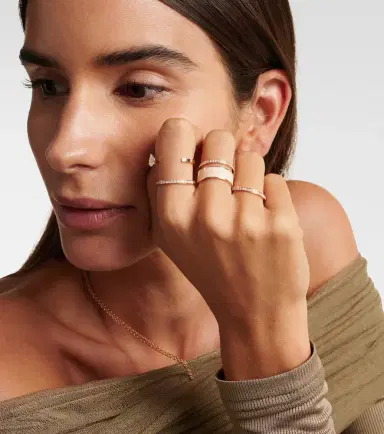 Repossi Berbere XS 18kt rose gold ring with diamonds | Thumbnail 4