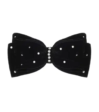 Miu Miu Embellished velvet bow barrette | Thumbnail 1