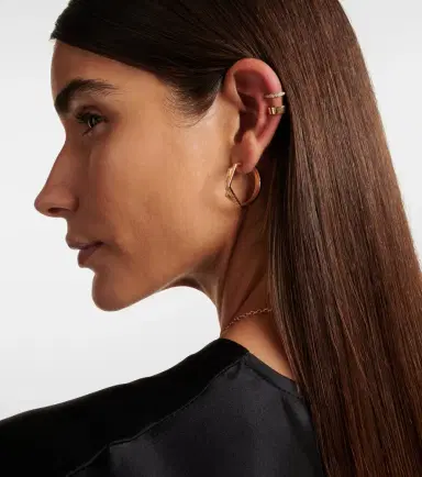 Repossi Berbere Module 18-kt rose gold ear cuff with diamonds | Thumbnail 4