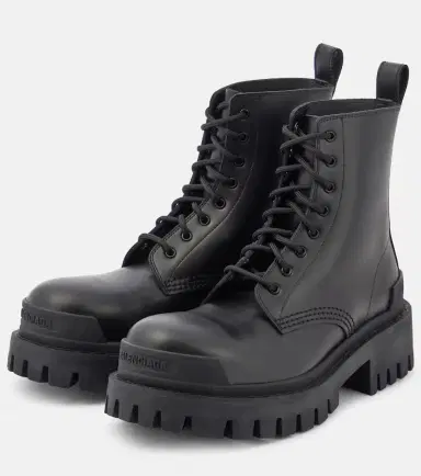Balenciaga Strike leather ankle boots | Thumbnail 4
