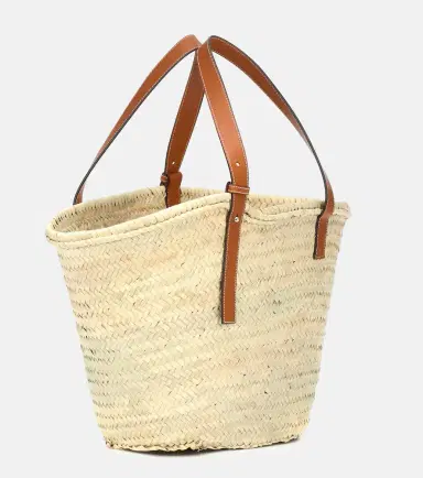 Loewe Large leather-trimmed basket tote | Thumbnail 2