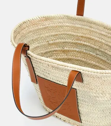 Loewe Large leather-trimmed basket tote | Thumbnail 3